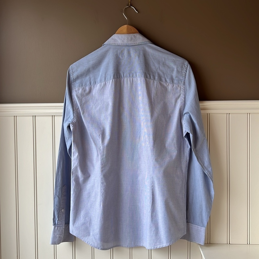 GUESS Blue Color Block Button Down Collared Shirt Size Small - Picture 8 of 10